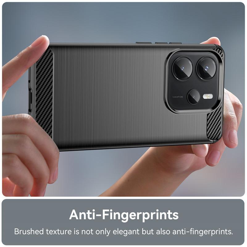 For Redmi Note 14 4G Case For Redmi Note 14 4G 5G Cover Carbon Fiber Shockproof Silicone Protective Bumper For Note 14 Pro 4G 5G