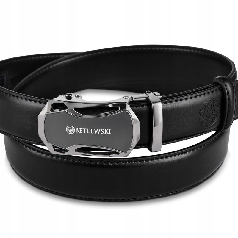 C30-CA BLACK 110 ELITE men' leather belt + CERTIFICATE