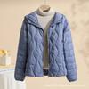 Autumn and Winter New Light and Thin Women's Down Jacket Hooded Warm Thin Large Size Jacket