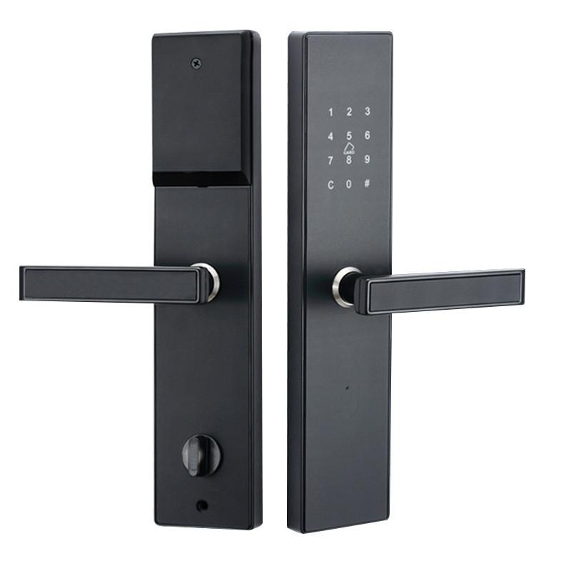 Smart Handle Door Lock Household Fingerprint Digital Lock Biometric Stainless Steel Door Lock