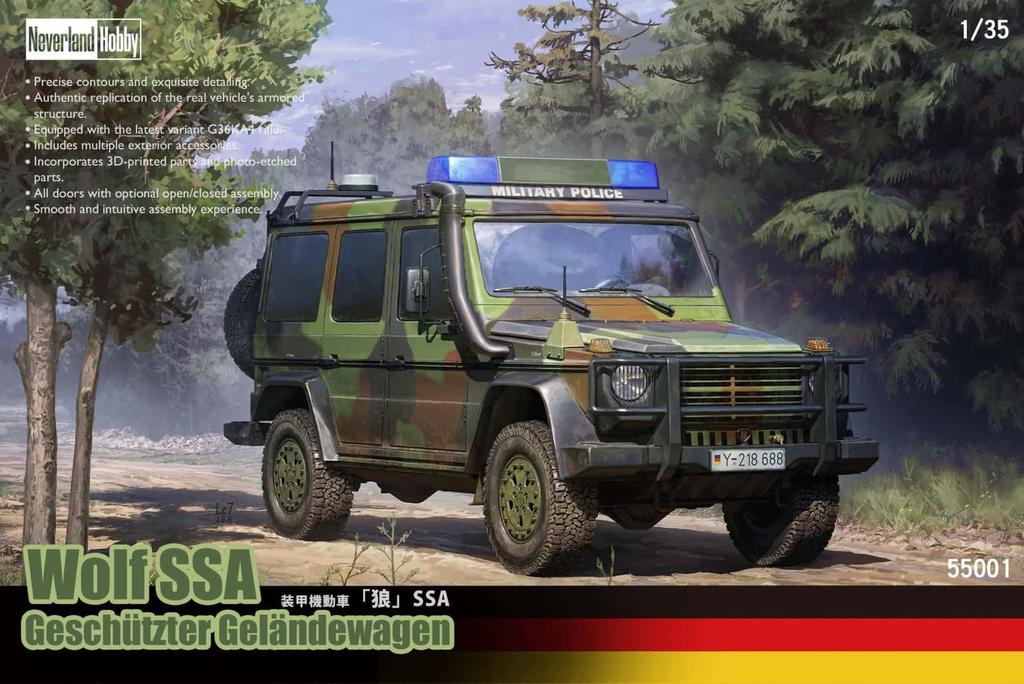 Neverland Hobby Wolf SSA Пластиковая модель NLH55001 1/35 Гелендваген (Военная техника)