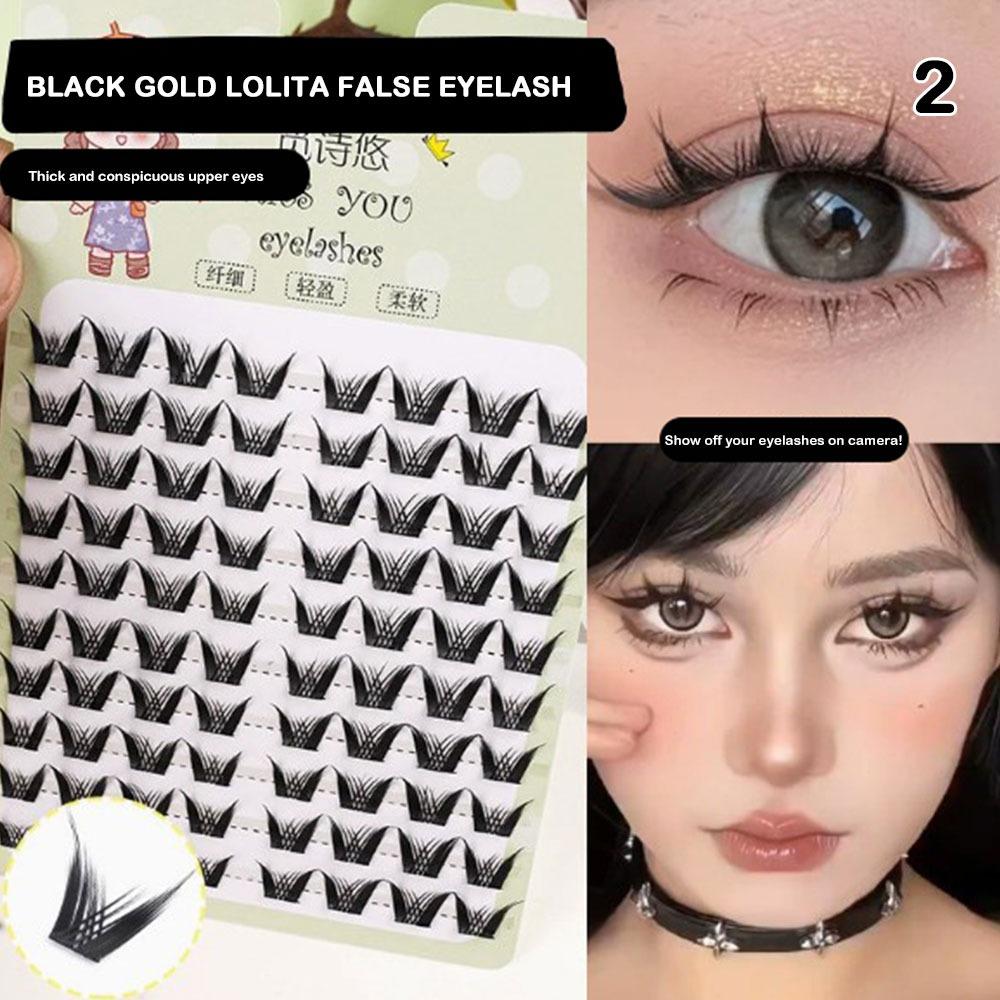 10 рядов накладных ресниц имитация феи аниме ресницы новые натуральные ресницы манга