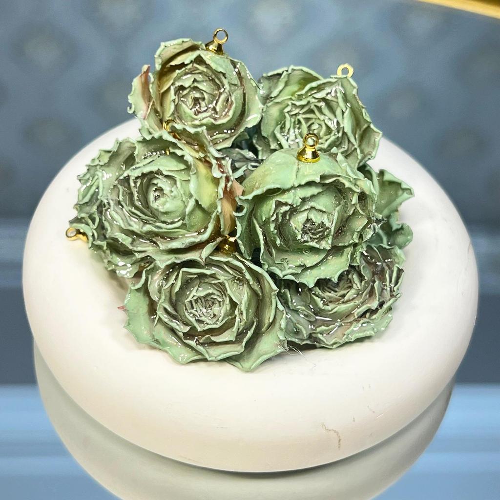 Эпоксидная смола, окрашенная в розовый цвет, головки цветов для самостоятельного изготовления серег и браслетов, настоящие сушеные полуфабрикаты