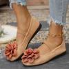 Модные женские балетки Модные повседневные кроссовки с цветком Женские весенние новые туфли-лодочки с острым носком Женские туфли Мэри Джейн Большого размера Лоферы