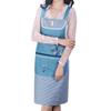 1PC Double Pocket Oilproof Kitchen Supplies Household Women Cartoon Apron Sleeveless Cleaning Aprons