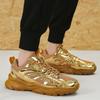 Мужская золотая спортивная обувь кроссовки студенческие хип-хоп черные туфли высокие баскетбольные кроссовки большого размера