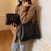 Вместительная ретро-портативная сумка через плечо 2025 года, модная новая сумка-тоут с карманом, женская большая сумка