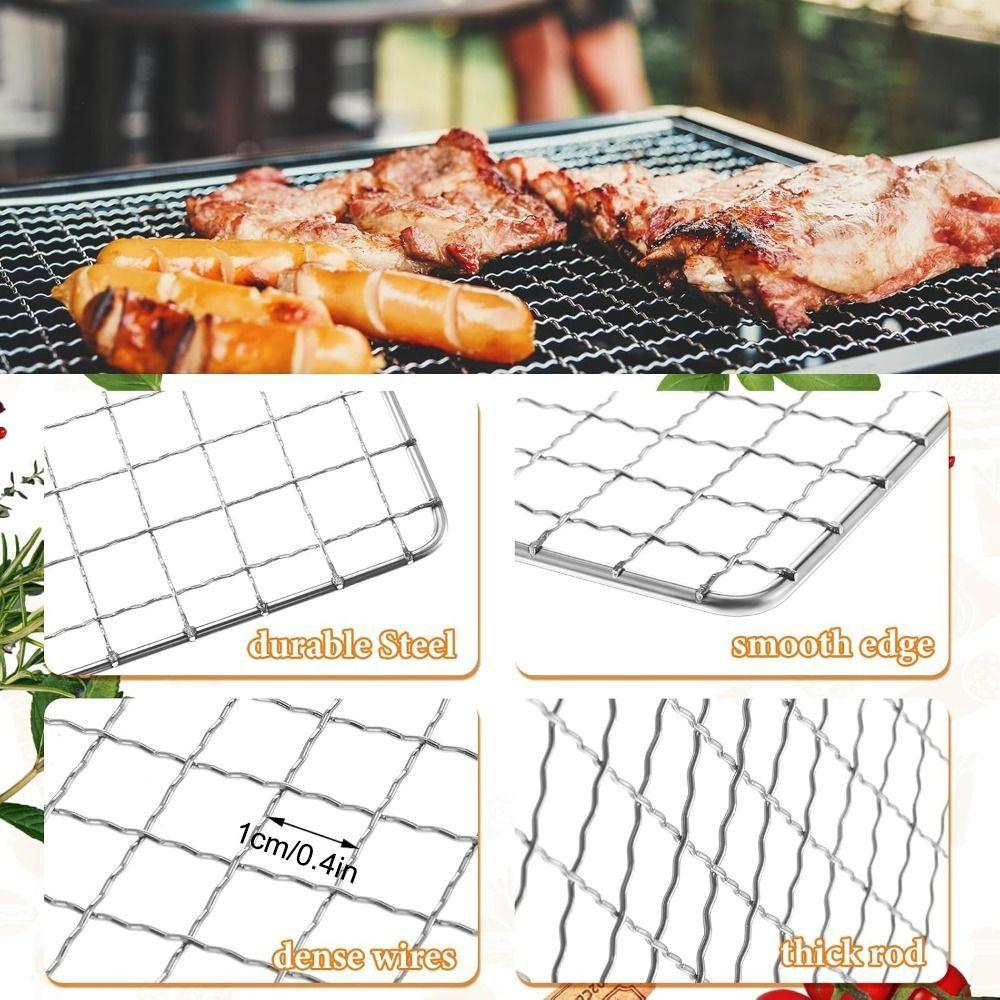 Rectangular Grill Rack Grids Reusable Baking Cooling Rack New Firewood Rack  Dishwasher Safe