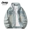 Мужская джинсовая куртка JEEP SPIRIT с эффектом потертости K718