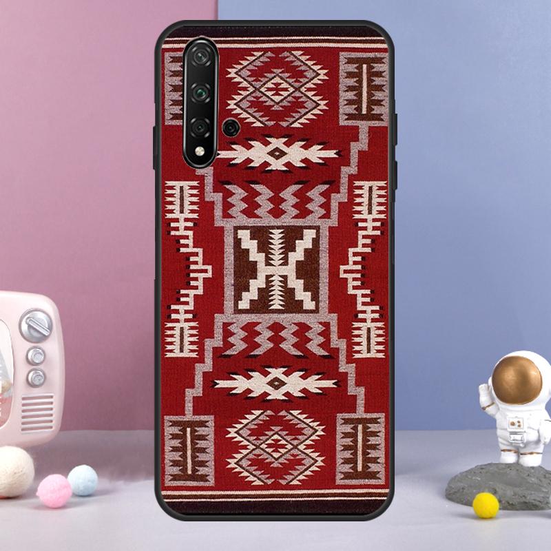 Племенной этнический узор для чехла Huawei Nova 5T 9 10 SE 7i 8i 11i 12i Y60 Y61 Y70 Y72 Y73 Y90 Y91 P20 P30 P40 Lite