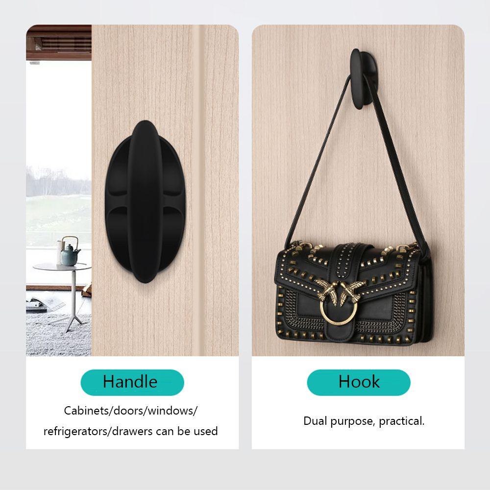 1 шт. Силиконовая самоклеящаяся дверная ручка многоцелевые ручки для стеклянных окон холодильник вспомогательная мебельная фурнитура