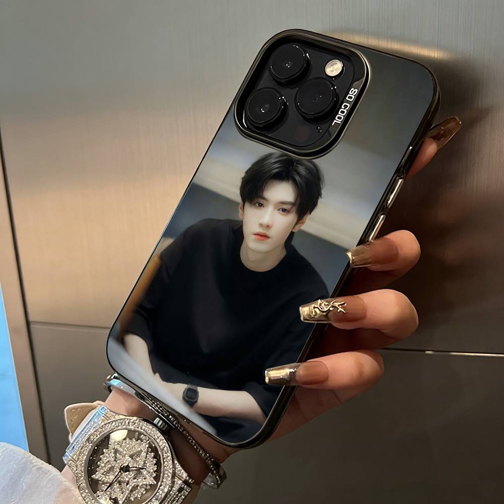 C- Чэнь Чжэюань-Актер Чехол для телефона для iPhone 17,16,15,14,13,12,11 Plus Pro Max Цветной Серебряный Чехол для телефона