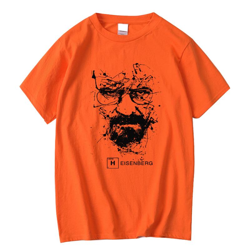 Мужская Мода Повседневная Топ Качество 100% Хлопок Breaking Bad Футболки Мужские Хайзенберг Camisetas Hombre Мужские Крутые Футболки Топы