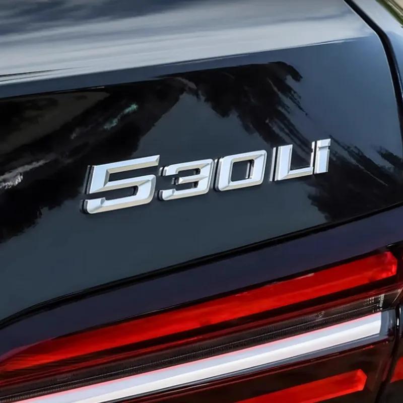 3D car trunk letter car sticker 525i 530i 540Li logo sticker BMW 5 Series E60 E61 F07 F10 F11 F18 G30 G31 G60 G61 car sticker