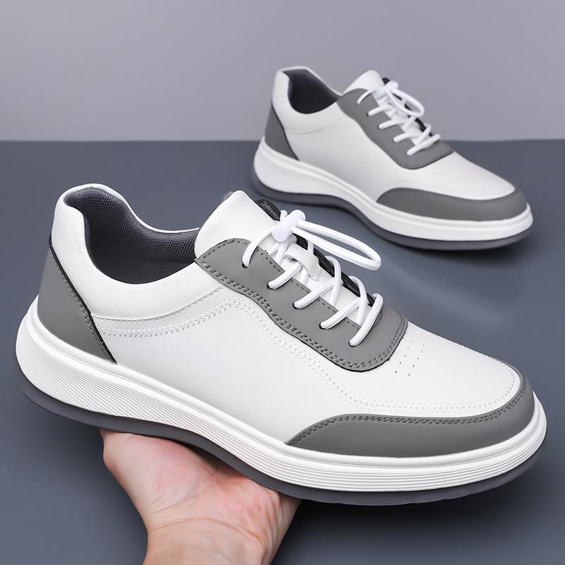 New Trend Men Leather Casual Shoes Leisure Walk Sneakers Classic Mens Skateboard Footwear Spring Summer Tenis Masculino Sneakers