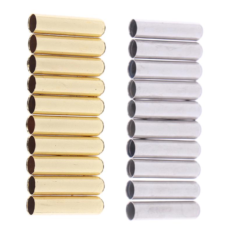 10Pcs/Set Of 4.5*18Mm Seamless Metal Shoelaces Tips Head Replacement