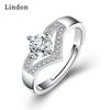 Классическое кольцо Lindon из медного сплава с цирконием, женские ювелирные изделия, свадебный подарок для вечеринки