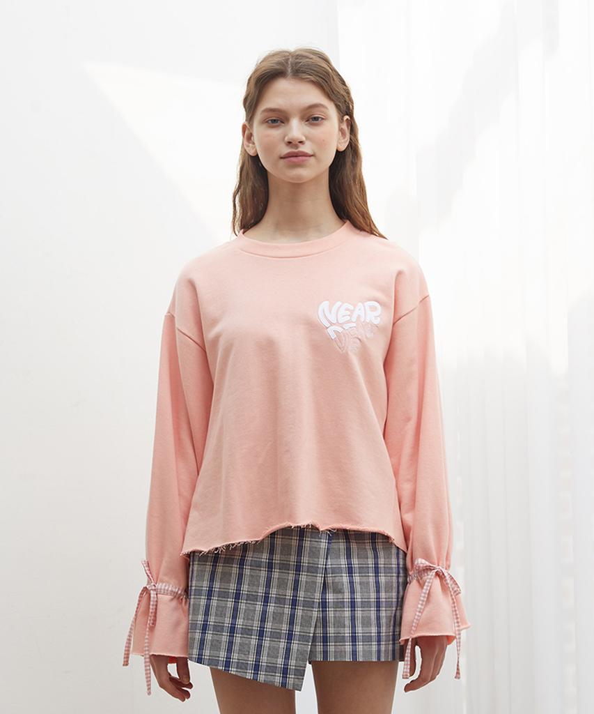 NEAR&DEAR Banding Point Sweet T-Shirt Pink