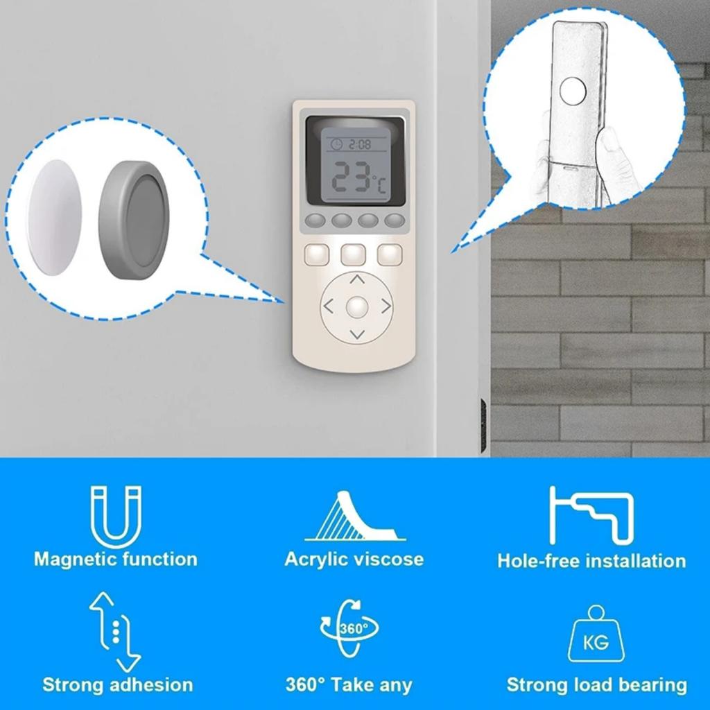2 пары настенных креплений с сильным магнитом, крючок-держатель для наклейки на холодильник, держатель для хранения с дистанционным управлением, домашний органайзер, крючки