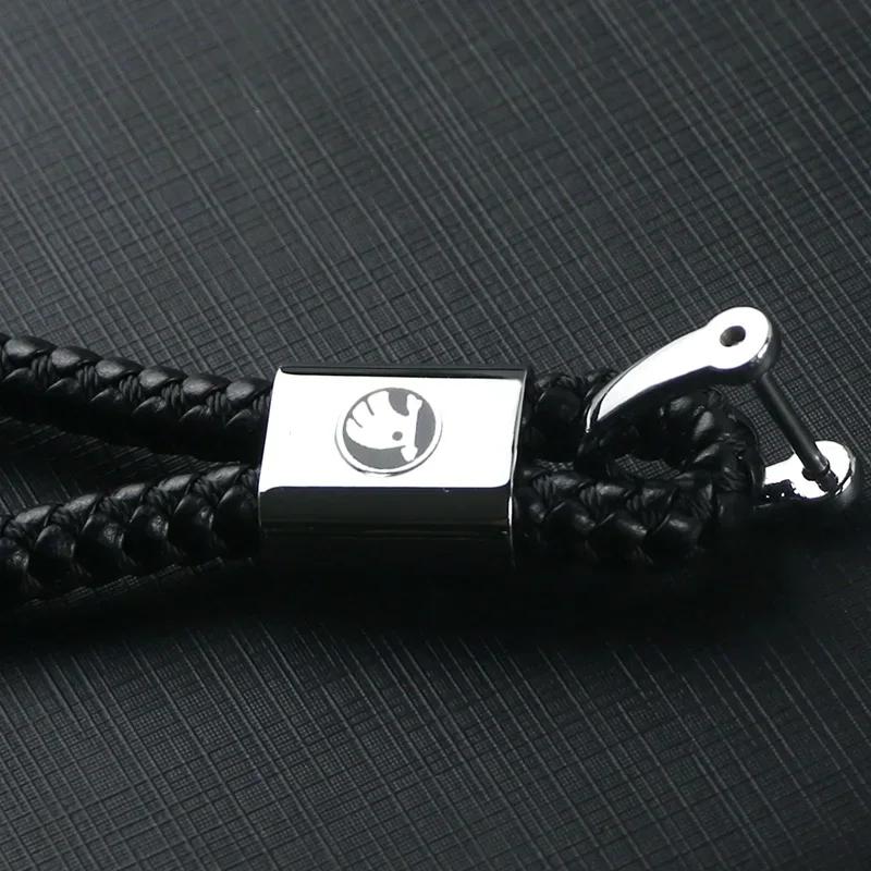 2025 Новая цепочка с брелоком для логотипа Skoda Superb Kamiq Yeti Karoq Tour RS Fabia 2 1 Rapid Kodiaq Octavia 2 A7 Сплав Брелок Автомобиль D