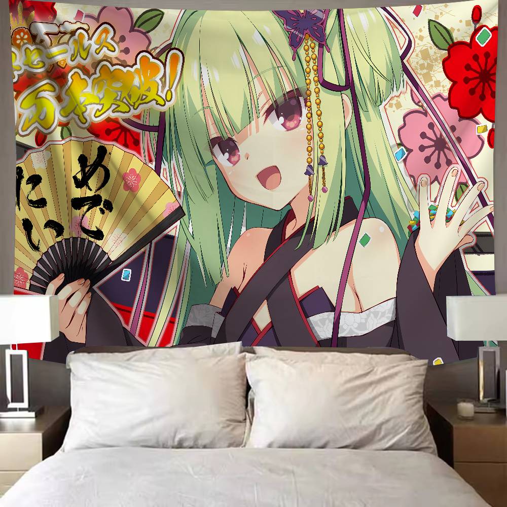 Kawaii Murasame Cute Galgame Senren Banka Girl Room Tapestry Home Decoration Wall Art Tapestries Dormitory Background Cloth Gift