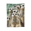 Meerkat 012 Blanket Soft Warm Flannel Throw Blanket Cover for Bed Living Room Picnic Travel Home Sofa