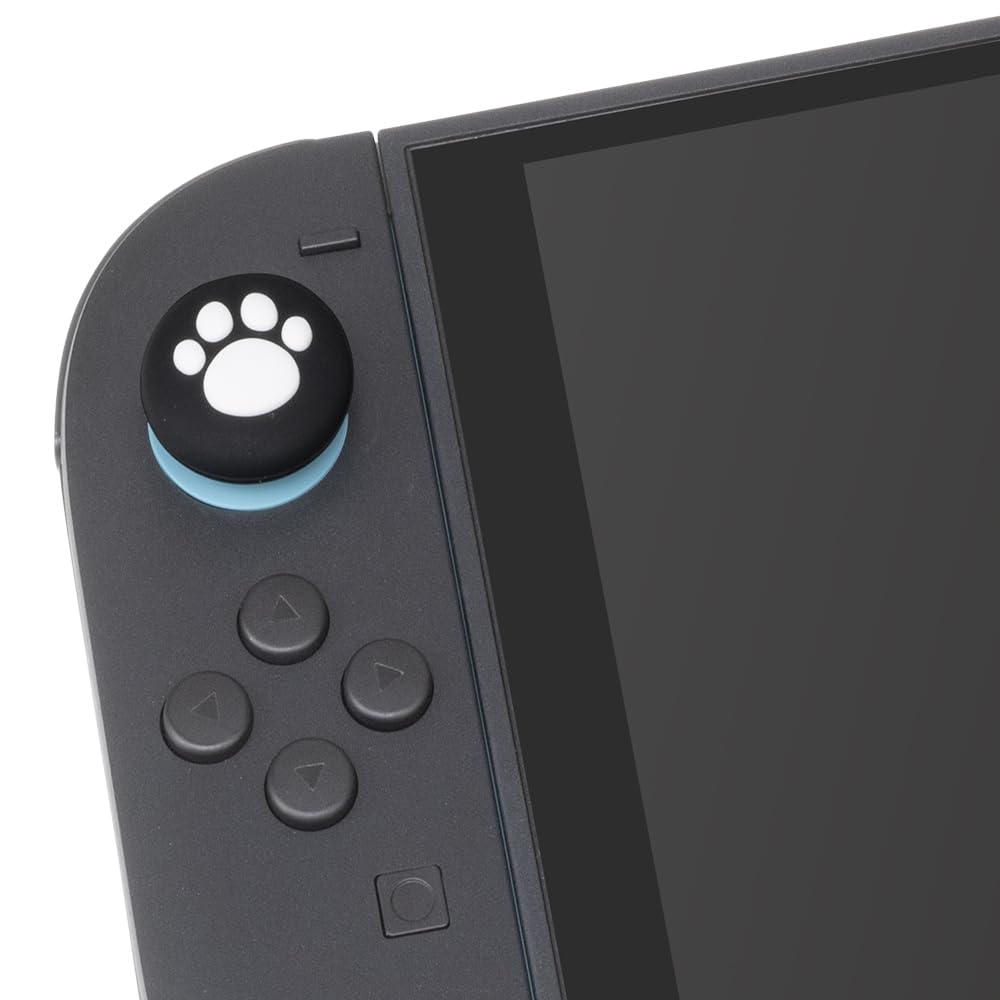 CYBER Чехол для аналогового стика Кот Switch 2 Черный - (для Joy-Con 2)