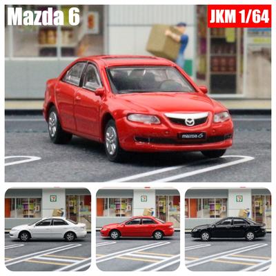 1/64 Mazda 6 Миниатюрная модель, Премиум Классическая игрушечная машинка Свободные колеса Литой цинковый сплав Металлическая коллекция Подарочная