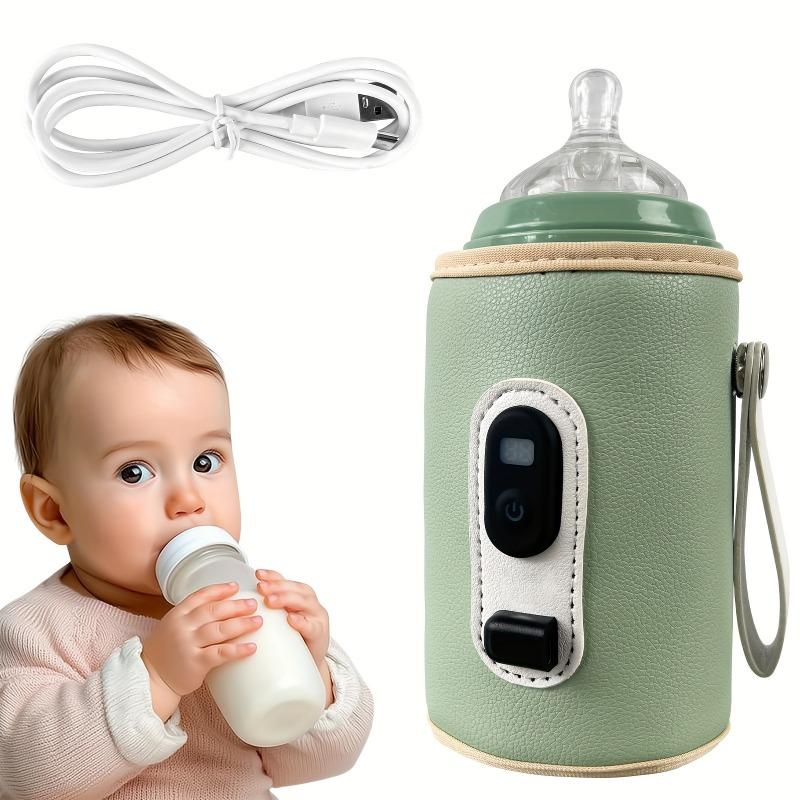Travel Portable Bottle Thermostat With Five-Position Usb Control And Digital Display For Outdoor Use Comes With Usb Cord.