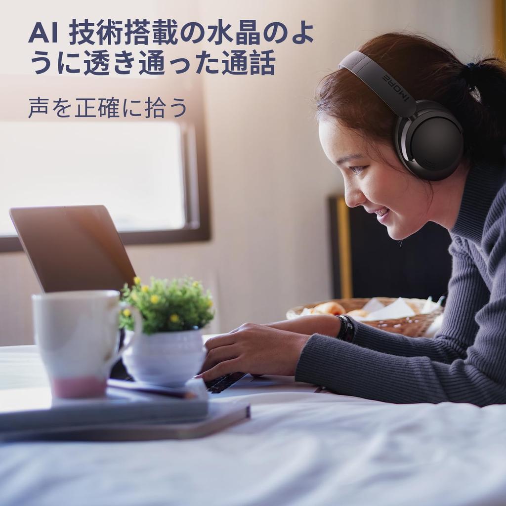 1MORE SonoFlow SE Беспроводные наушники с активным шумоподавлением Bluetooth Ambient Sound Dynamic 70 часов Clear, специальное приложение, черные, с шумоподавлением, накладные