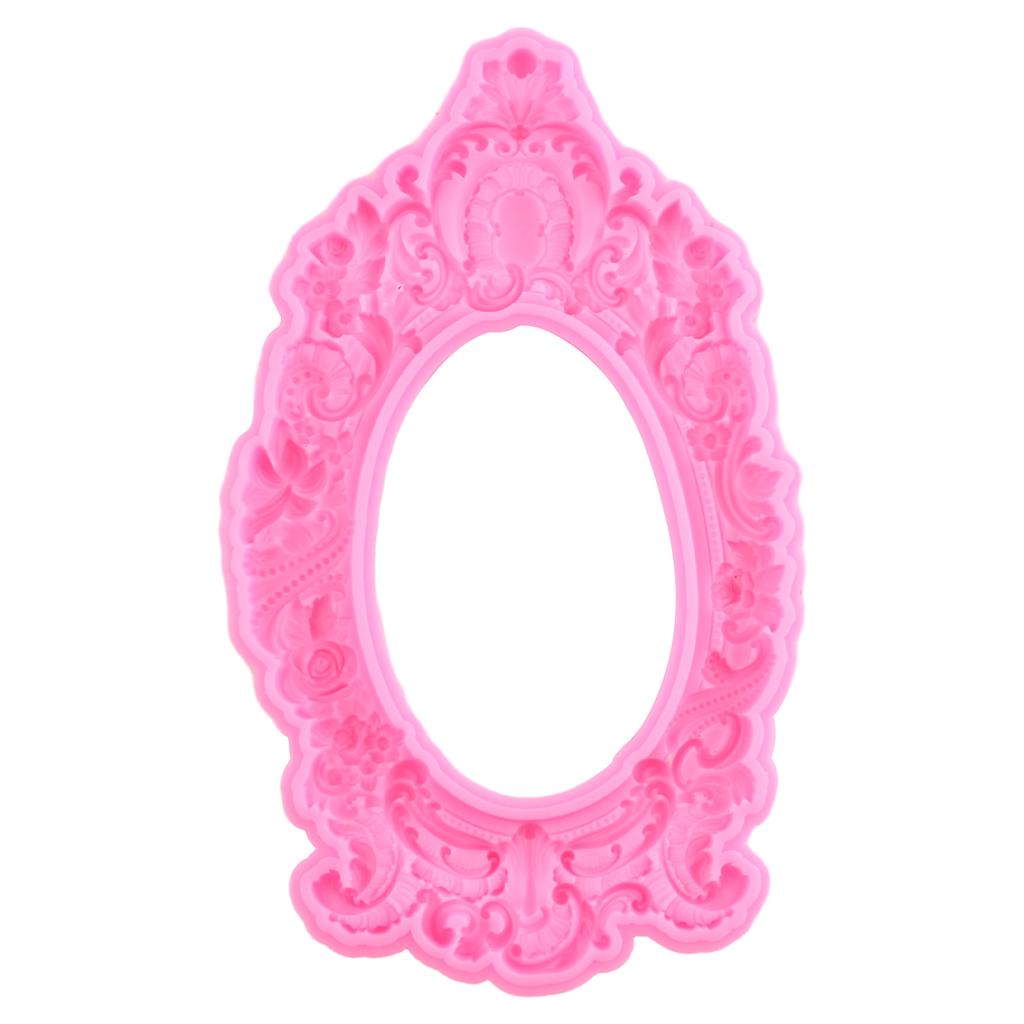 3D рамка для прокрутки в стиле барокко, силиконовые формы, сделай сам, рельефная граница для торта, инструменты для украшения торта из мастики, конфетная глина, формы для шоколадной мастики