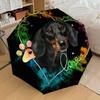 1pc Dachshund Love Heart Umbrella with Plastic Handle,Suitable for All Seasons Home Travel Outdoor UmbrellaDD1748