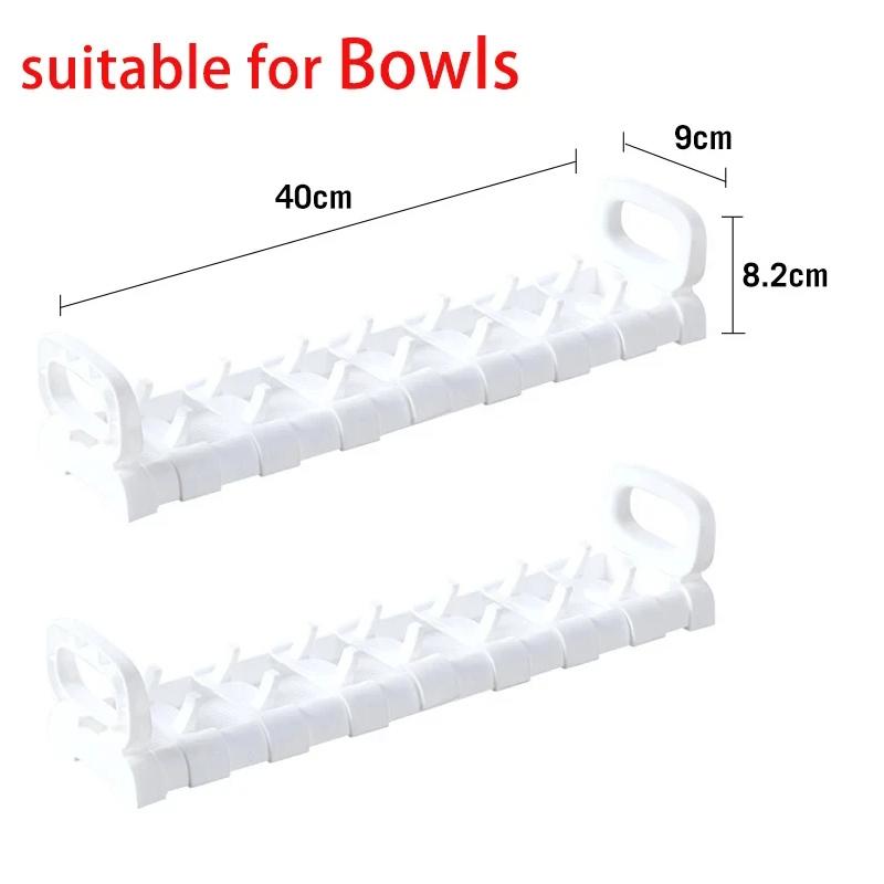 Кухонная стойка для хранения посуды, шкафчики, органайзеры для ящиков, держатель для тарелок, подставка для мисок, регулируемые органайзеры для посуды, кухонные аксессуары