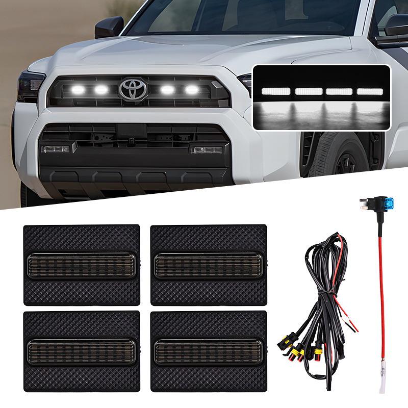 Светодиодные дневные ходовые огни для 25 моделей Toyota 4Runner - решетка TRD SR5, маленькие, желтые