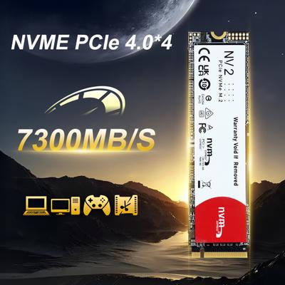 PCIe 4.0 M.2 NVMe SSD Скорость до 7300 МБ/с Чтение 6800 МБ/с Запись 64/128/256 ГБ 3D NAND ПК Ноутбук Настольный компьютер Внутренний игровой твердотельный накопитель