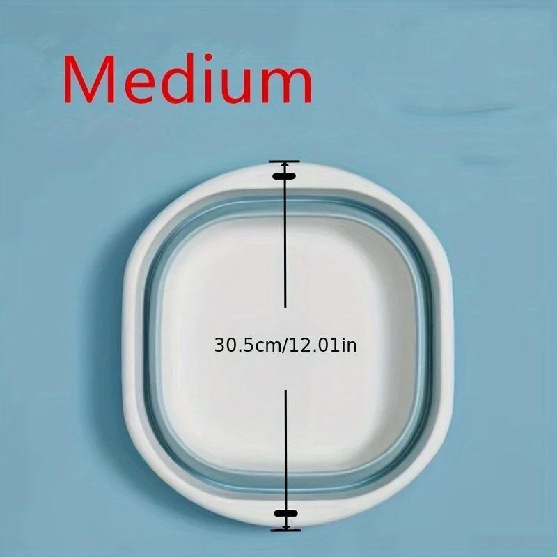 Набор из 3 складных тазов, корзин для стирки, контейнеров для хранения, экономящих место, для мытья посуды, фруктов, кемпинга, стирки, походов, дома