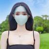 Солнцезащитная маска для женщин летом УФ-защита Солнцезащитный козырек Ледяная шелковая маска для лица Маска для лица Gini Защитная стереоскопическая маска