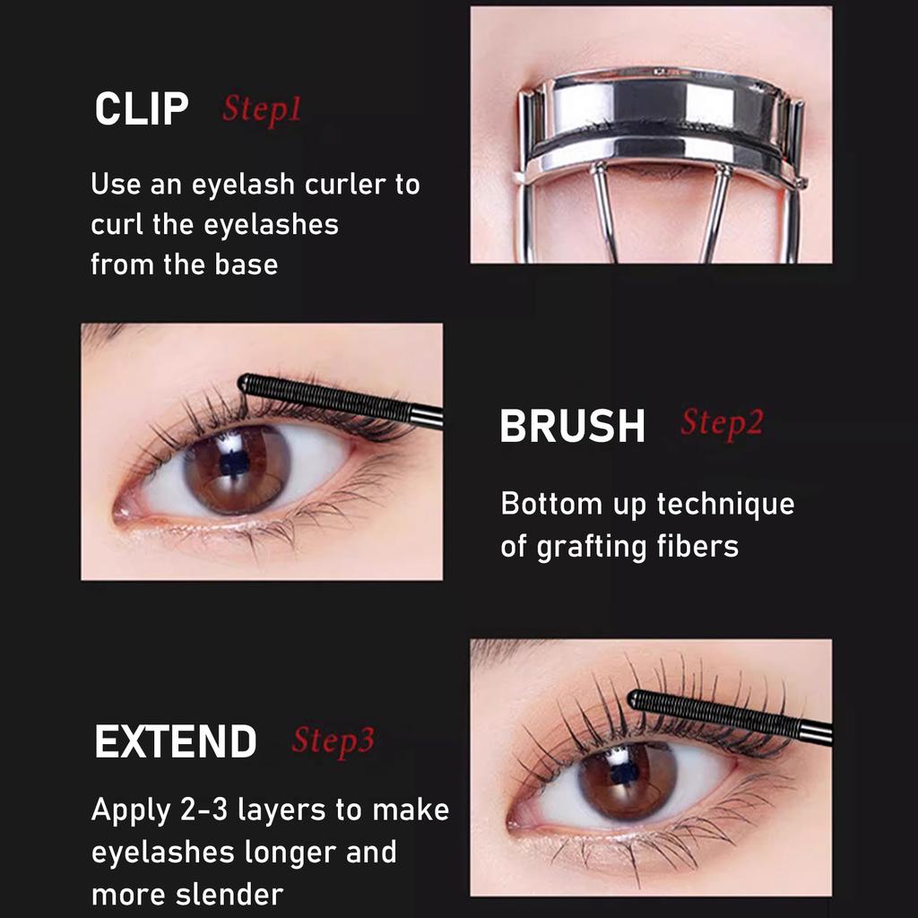 Тушь для наращивания ресниц для женщин, придающая объем, невероятную длину, стойкая, без комочков, тушь без осыпания 3,5 г