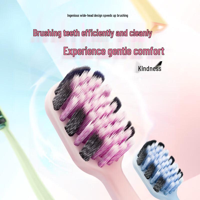 Shuke+ Wide Head Soft Bristle Toothbrush Twin Pack