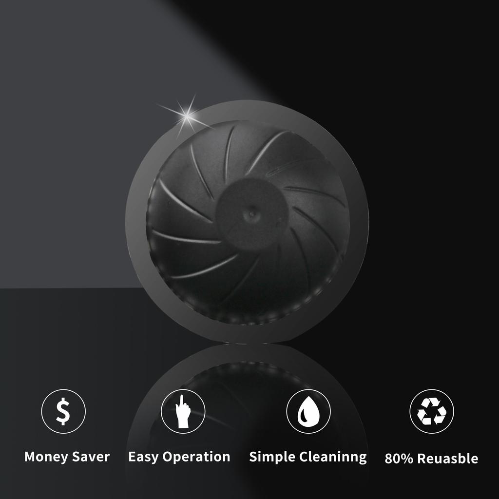 i Cafilas [NVCG3] Многоразовые капсулы для кофе, пищевой полипропилен, многоразовые чашки для приготовления крема, капсулы, фильтр для эспрессо для Nespresso Vertuoline Next, Delonghi