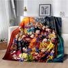 Japanese portable Dragon Cartoon Ball flannelette lightweight thin sheet sofa cover family office casual warm throw blanket.