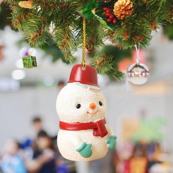 Рождественские подвесные украшения в виде животных 3D мультфильм Санта-елка Лось Медведь Собака Кошка Банни Овца Многоразовые рождественские елочные украшения Подвеска Праздничные принадлежности Подарок