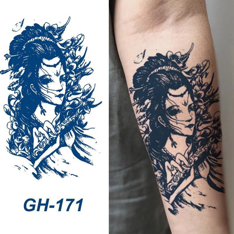 GH Hot Sale Waterproof Long Lasting Temporary Tattoos Stencil Body Art Arm Chest Leg Shoulder Tattoo Stickers for Girl Men Women