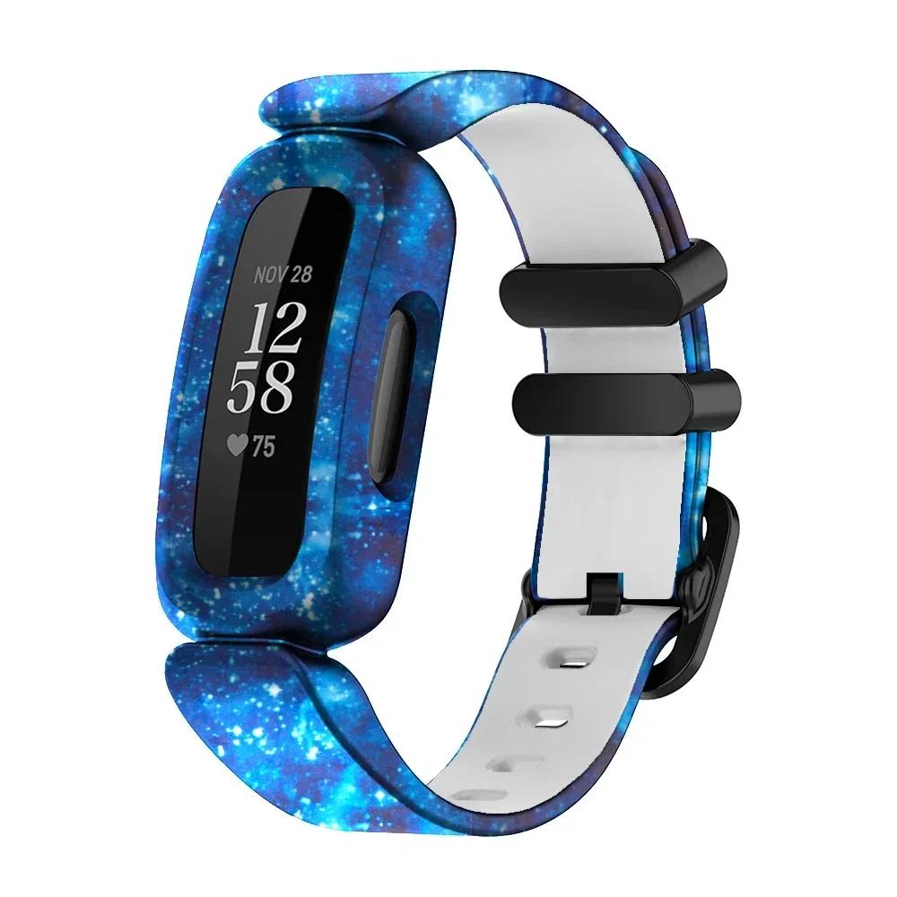 Новый силиконовый браслет на запястье для Fitbit Ace 3/inspire 2, ремешок для смарт-часов, замена браслета, детский браслет, ремешки для часов