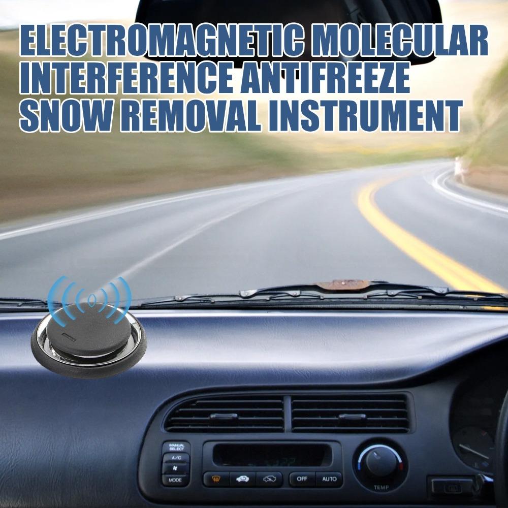 New Electromagnetic Ice Melting Deicer Molecular Solar Power Supply Car Antifreeze Tools Portable Round Snow Remover for Winter