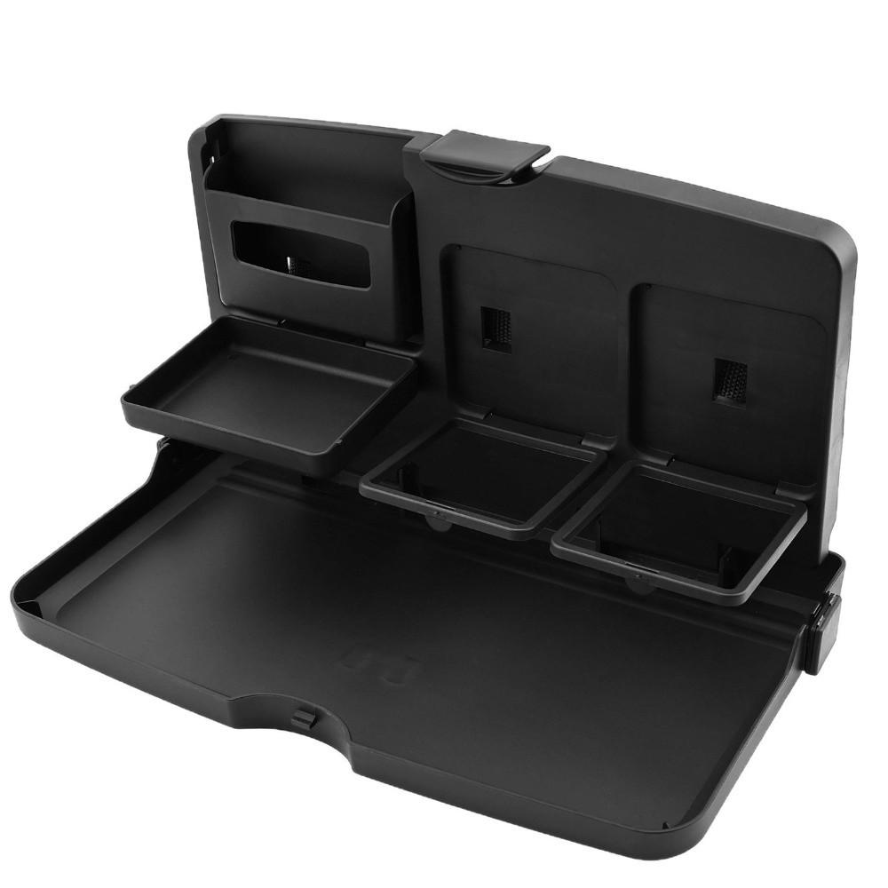 Plastic Car Dining Table Multi-function Back Seat Organizer Useful Car Storage Shelf Car Interior