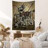 Американская метал-группа L-Lamb Of God Настенный гобелен Арт-печать Японский настенный гобелен Аниме Настенный подвесной элемент Декор для дома