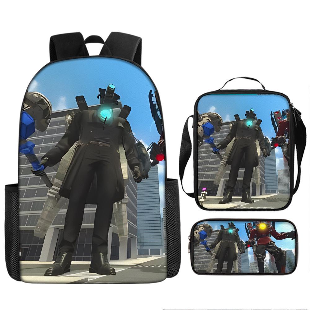 Туалетный человек пародия школьный рюкзак новый ученик рюкзак ранец пенал