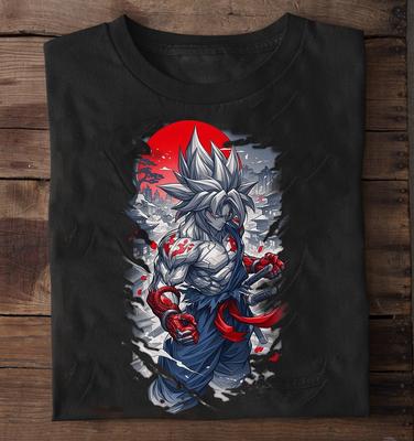 Футболка Dragon Ball - футболка аниме - Веджета Гоку - футболка Гоготы