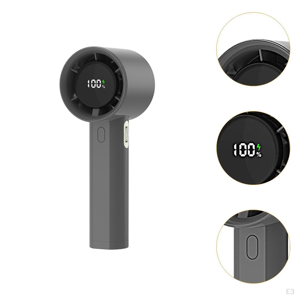 100 Speeds Adjustable Mini Fan, Personal Small Desk USB Rechargeable Handheld Fan for